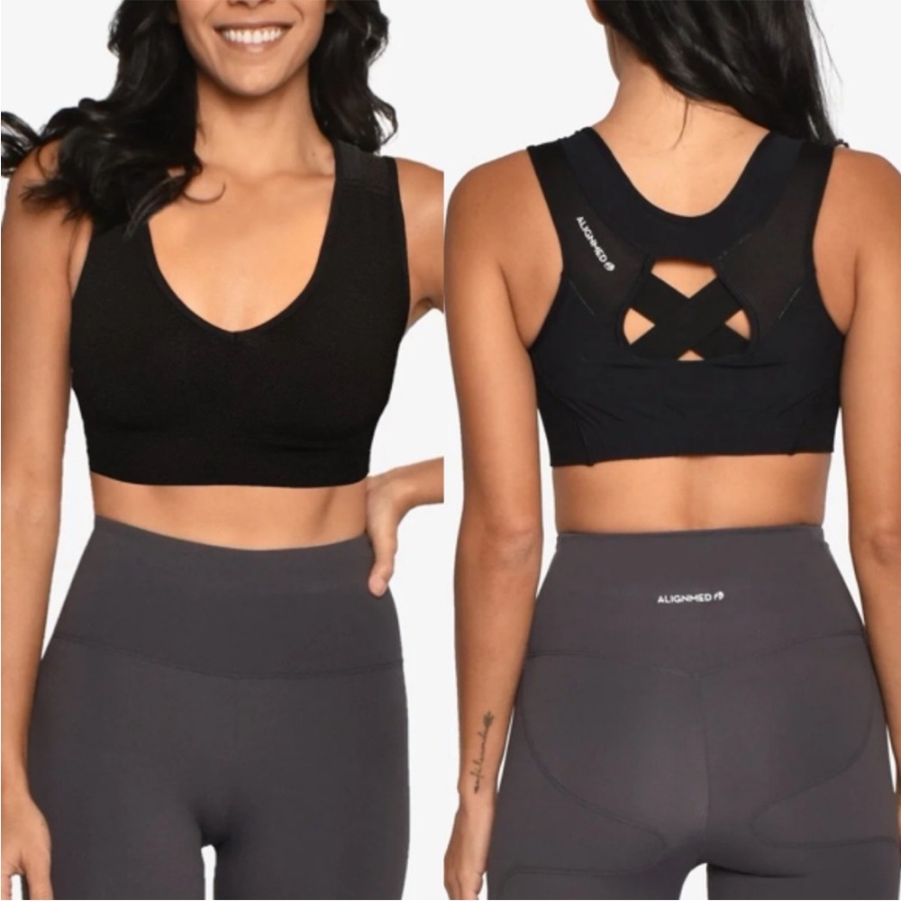 AlignMed AlignMe Zipper Posture Sports Bra Size XL